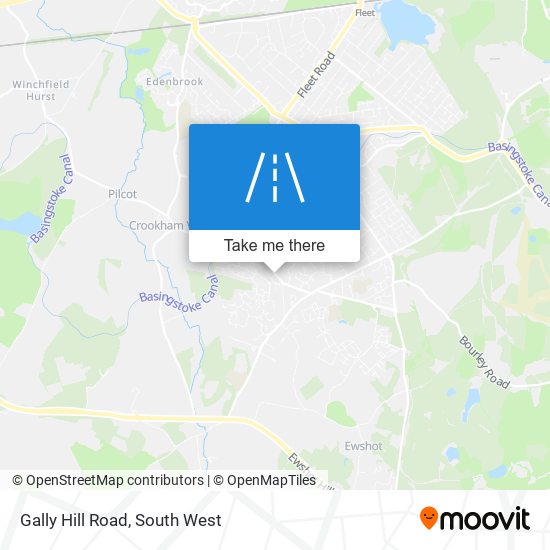 Gally Hill Road map
