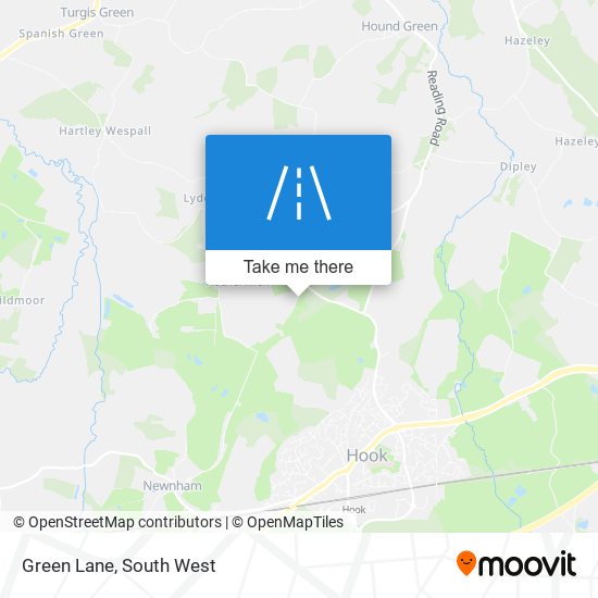 Green Lane map