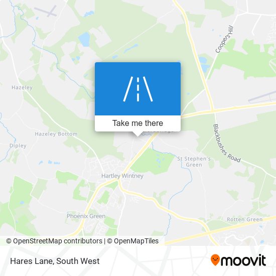 Hares Lane map