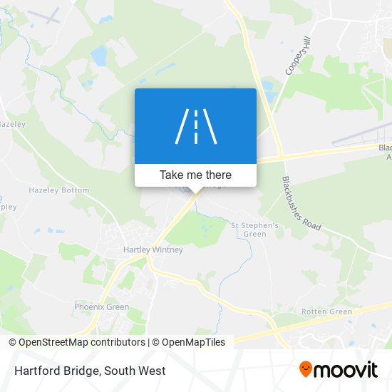 Hartford Bridge map