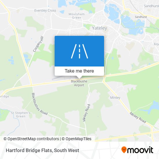 Hartford Bridge Flats map