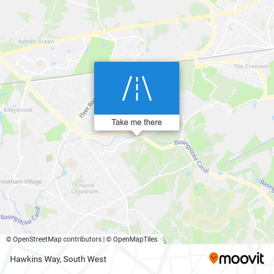 Hawkins Way map
