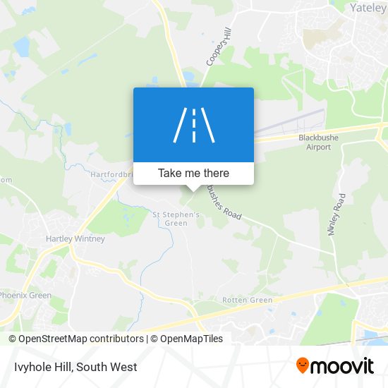 Ivyhole Hill map