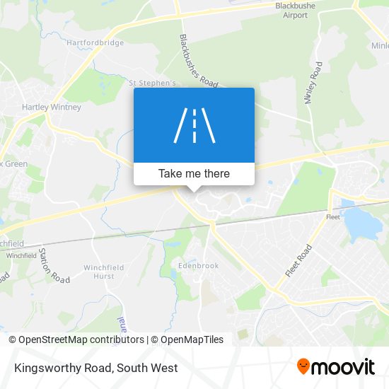 Kingsworthy Road map