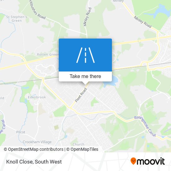 Knoll Close map