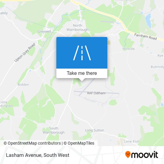 Lasham Avenue map