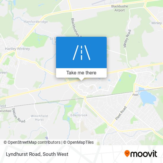 Lyndhurst Road map