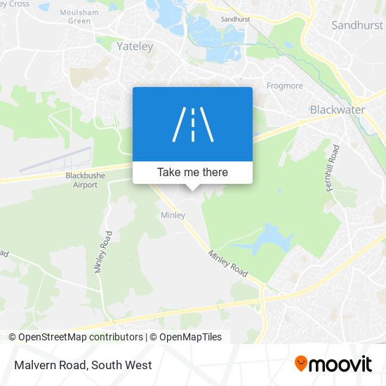 Malvern Road map