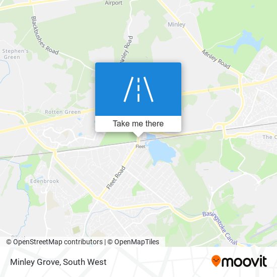 Minley Grove map