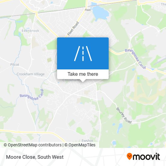 Moore Close map
