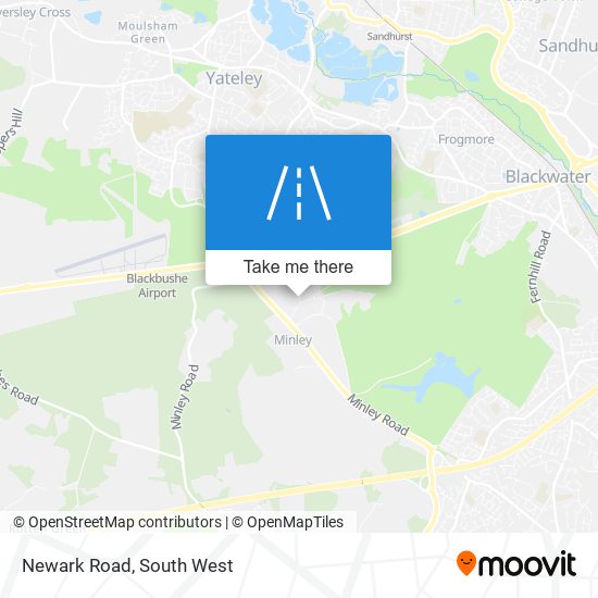 Newark Road map