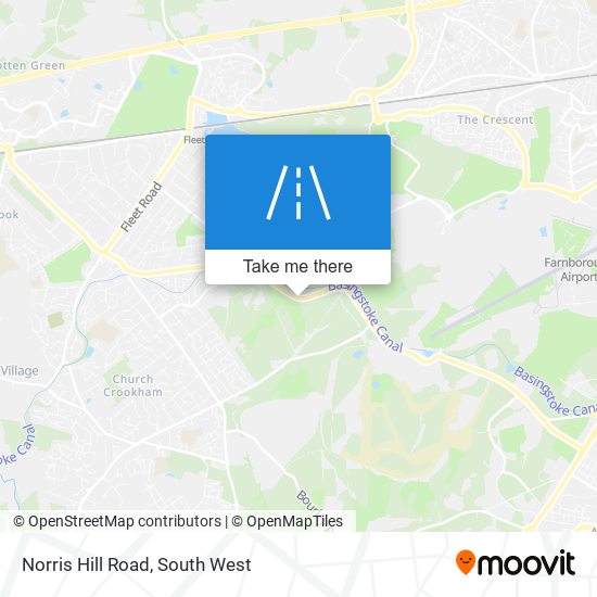 Norris Hill Road map