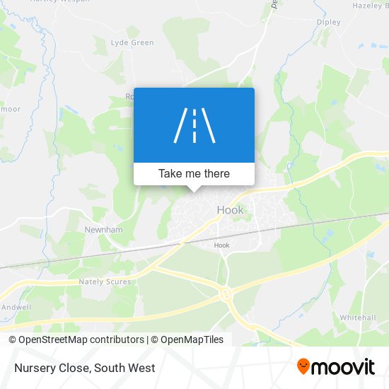 Nursery Close map