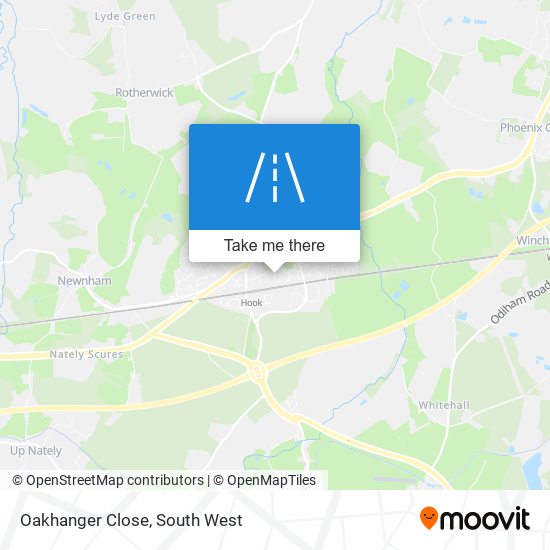 Oakhanger Close map