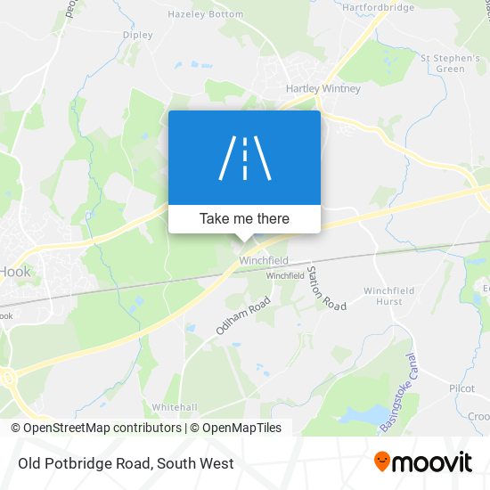Old Potbridge Road map