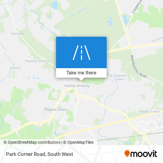 Park Corner Road map