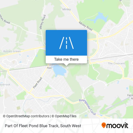 Part Of Fleet Pond Blue Track map