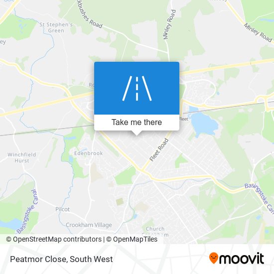 Peatmor Close map