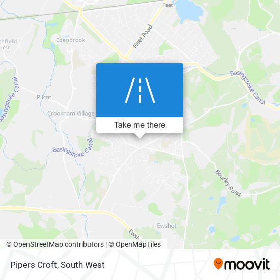 Pipers Croft map