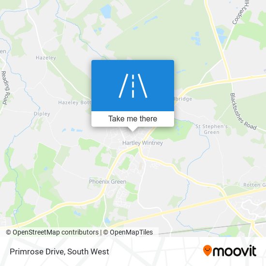 Primrose Drive map