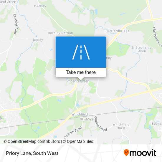Priory Lane map