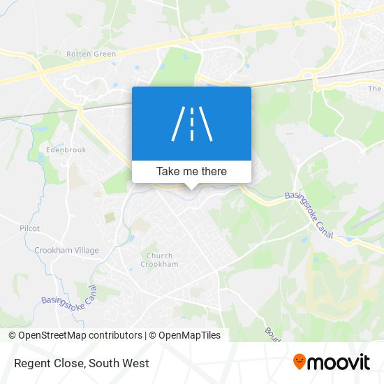Regent Close map