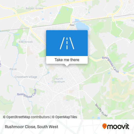 Rushmoor Close map