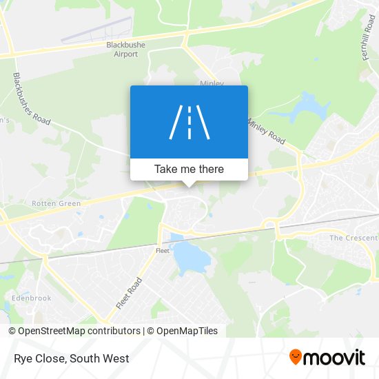 Rye Close map