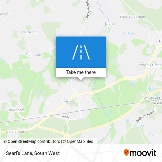 Searl's Lane map