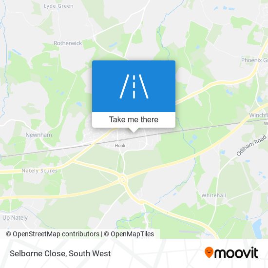 Selborne Close map