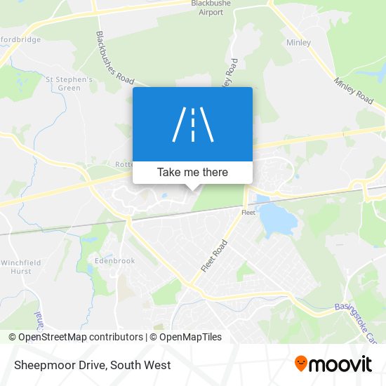 Sheepmoor Drive map