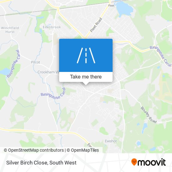 Silver Birch Close map