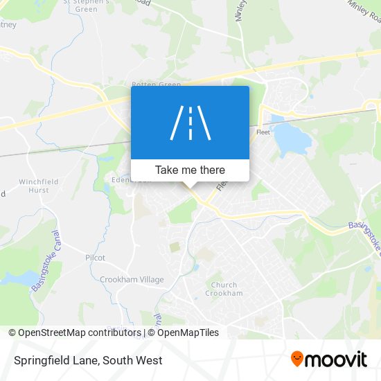 Springfield Lane map
