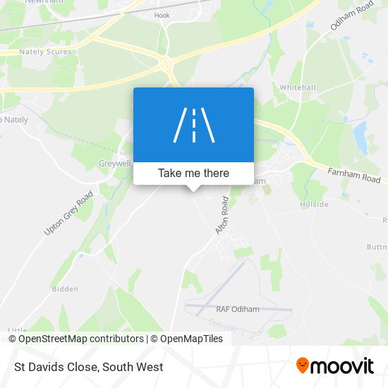 St Davids Close map