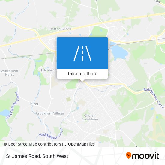 St James Road map