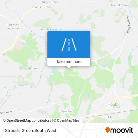 Stroud's Green map