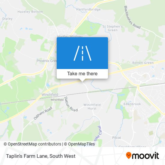 Taplin's Farm Lane map