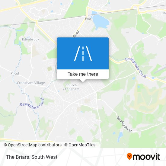 The Briars map