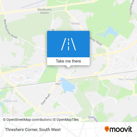 Threshers Corner map