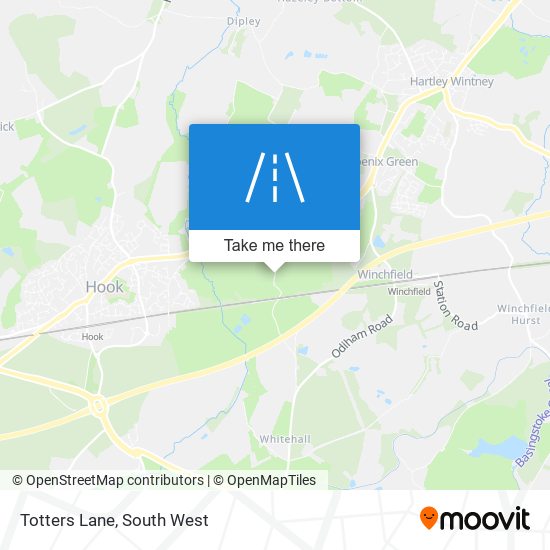 Totters Lane map