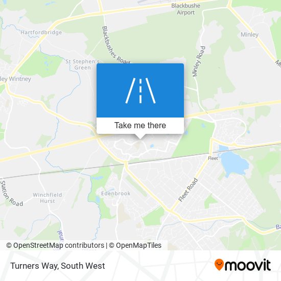 Turners Way map
