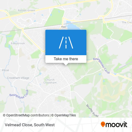 Velmead Close map