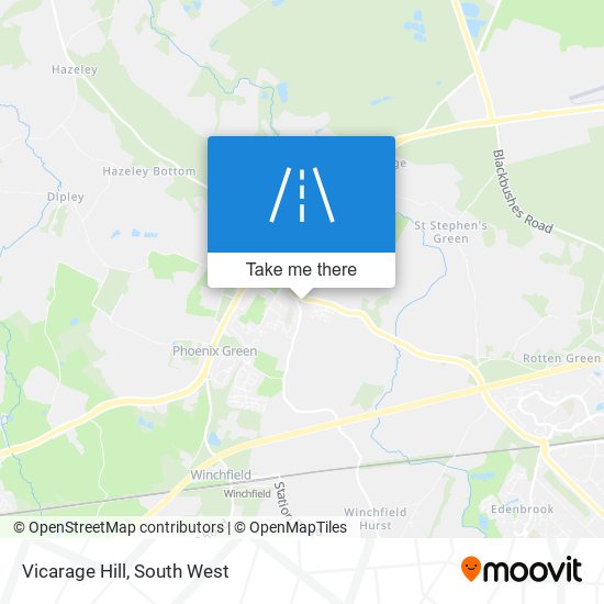 Vicarage Hill map