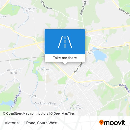 Victoria Hill Road map
