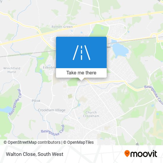 Walton Close map