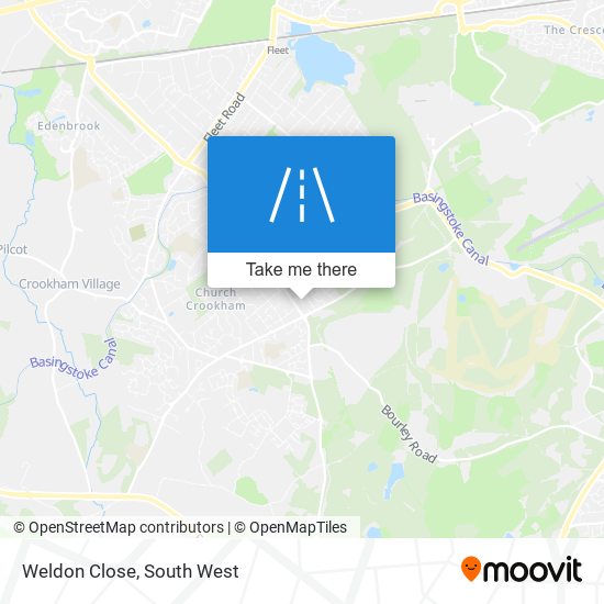 Weldon Close map