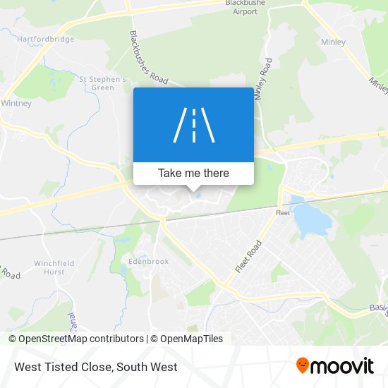 West Tisted Close map