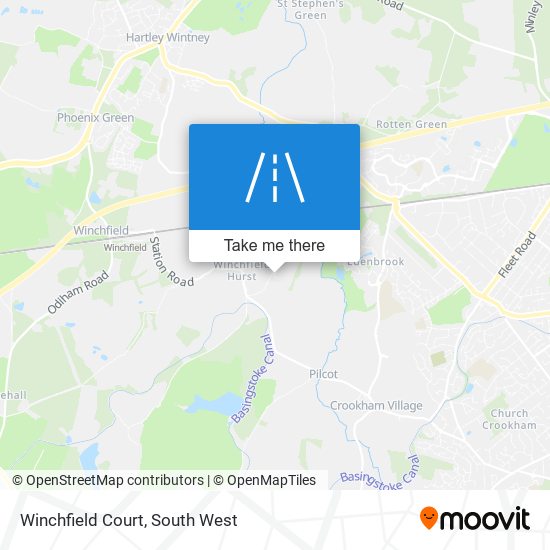 Winchfield Court map