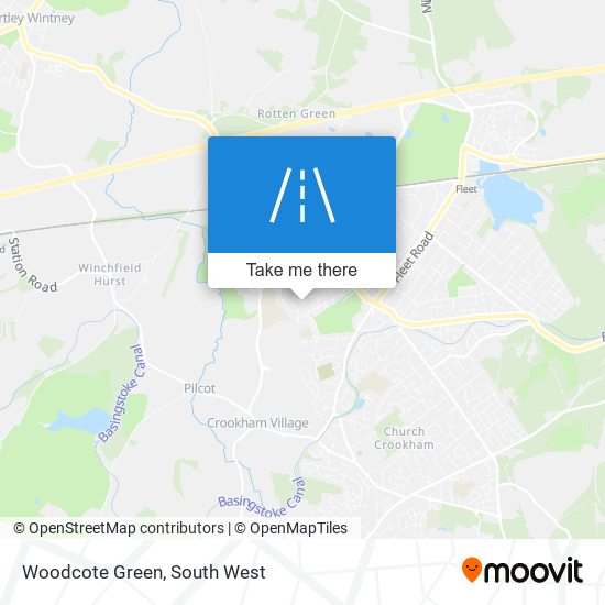 Woodcote Green map