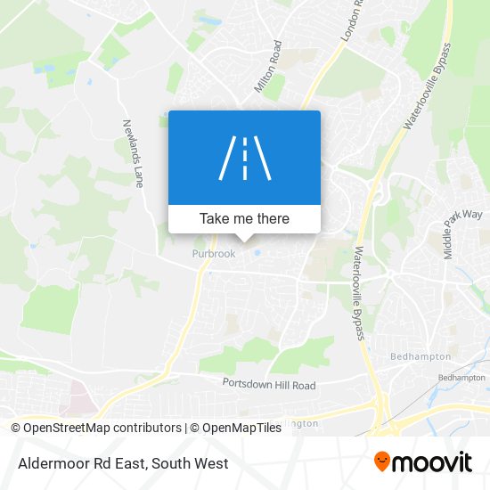 Aldermoor Rd East map